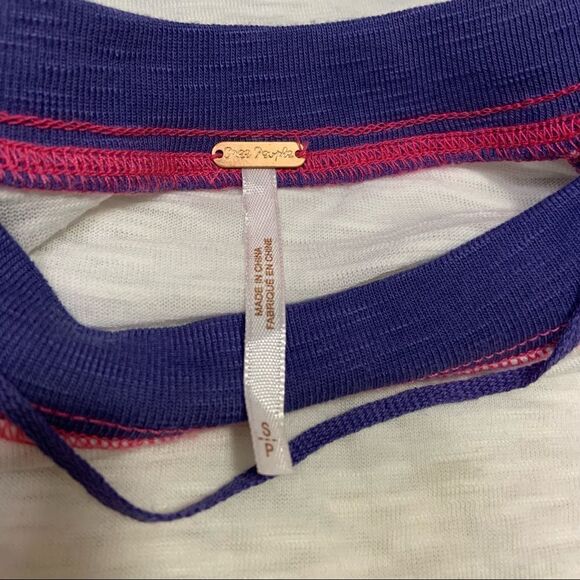 🆕 Free People California "Hills" Colorblock Top Raglan - Picture 3 of 6